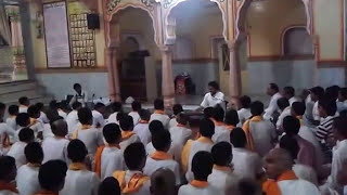 SANDHAYA SANKIRTAN BY SHREE JI MAHARAJ AT NIMBARK TIRTH MANDIR  NIMBARKACHARYA [upl. by Eelloh]