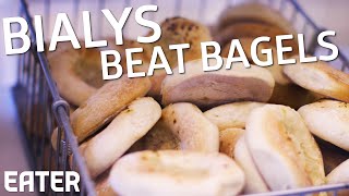 How The Oldest Bialy Bakery in the US Makes Their Bialys [upl. by Akcira]