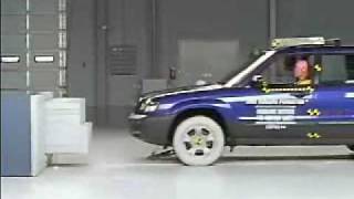 Crash Test 2003  2008 Subaru Forester Frontal Offset IIHS [upl. by Pain79]