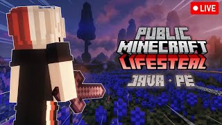 Public Lifesteal Smp Server JavaPocket minecraft live [upl. by Canning693]