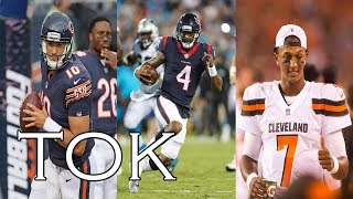 Should Mitch Trubisky Deshaun Watson or DeShone Kizer Start Week 1 [upl. by Slrahc]