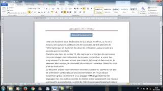 Effets de texte Justifier et retrait des paragraphes WORD [upl. by Trebo579]