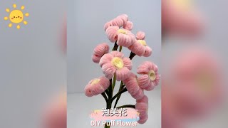 Handmade diy pipe cleaner flowerhandmade gift flowerscraft decoration diy video [upl. by Melisa89]