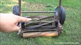 How a manual grass cutting machine works  Must watch [upl. by Idnahr]