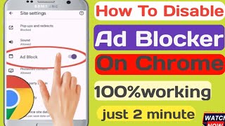 How To Disable Ad Blocker On Chrome 2024 l Disable Ad Blocker On Google Chrome New update 2024 [upl. by Tabitha]