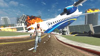 Giant Aeroplane Crash in Indian Bike Driving 3D [upl. by Peatroy516]