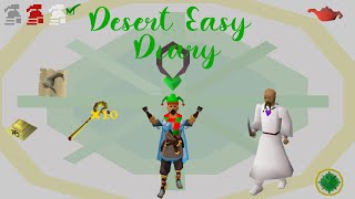 OSRS Desert Easy Diary Guide  Ironman Approved [upl. by Ynnhoj748]