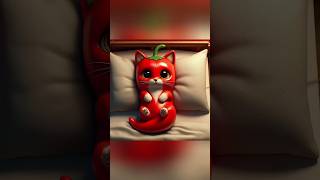 cats turn into vegetables kucing funny cat kitten [upl. by Osner]