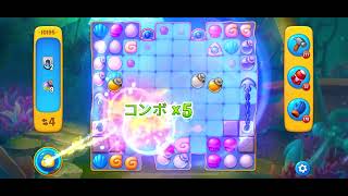 Fishdom level 10195 no boosters フィッシュダム ノーマル [upl. by Blunt]