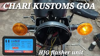 side light flasher for bikes n scooters chari kustoms goa Yamaha [upl. by Combes958]