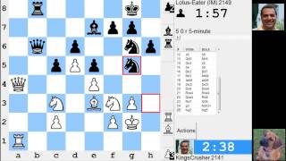 LIVE Blitz 2721 Speed Chess Game White vs IM LotusEater in Philidor Improved Hanham variation [upl. by Ruon]