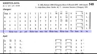 SATB PS 548 Kristus Jaya satbguides lagukoorkatolik lagumisa [upl. by Rodney48]