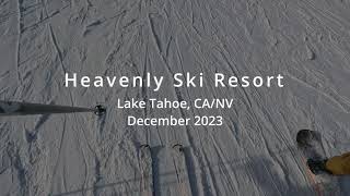 Heavenly Ski Resort Lake Tahoe  December 2023  4K [upl. by Anastatius]