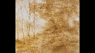 Tonalist Fast and loose Watercolor Landscape Tutorial Daniel smith goethite [upl. by Lamrej20]