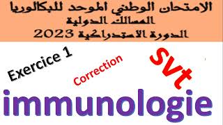 immunologie  correction exercice rat 2023 svt [upl. by Aniloj]