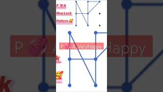 A 💞 P ❣️ english drawing art patternlocktode easy maths viralvideo technicalshahid999 [upl. by Pfaff387]