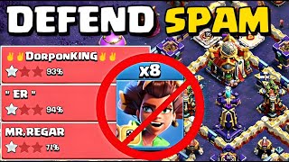 BEST ANTI SPAM amp TROHPY Pushing TH16 BASE Layout with LINK  Clash of Clans Legends League BASE [upl. by Grinnell]