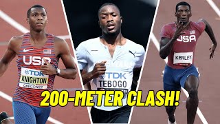 Letsile Tebogo VS Fred Kerley VS Erriyon Knighton 200m Clash  Lausanne Diamond League 2024 [upl. by Anelat533]