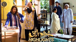 Baby Baji Episode 16  Highlights  Javeria Saud  Aina Asif  Fazal Hussain  Top Pakistani Drama [upl. by Wolfy768]