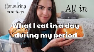 What I eat on my period honouring cravings eating disorder recovery [upl. by Gula517]