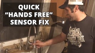 Quick Fix for your Kitchen Faucet quotHands Freequot Sensor [upl. by Eerak275]