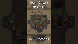 Rimworld Oasis in the Desert Base Timelapse [upl. by Kennie]