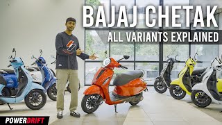 Bajaj Chetak Variants explained  Which Chetak features what  PowerDrift [upl. by Helena]