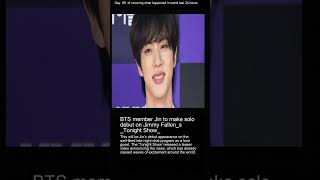 BTS member Jin to make solo debut on Jimmy Fallons Tonight Show [upl. by Hoxsie814]