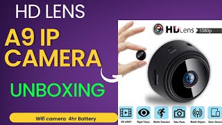 A9 Mini Camera WIFI HD 1080p Wireless IP Camera Setup And Tutorial Review Test and Unboxing 2023 [upl. by Ridan]