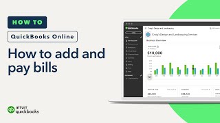 How to add and pay bills in QuickBooks Online [upl. by Anselme]