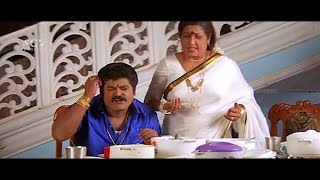 Jaggesh Eating With Father Full Comedy Scene  Patela Kannada Movie  Lokesh  Honnavalli Krishna [upl. by Aysahc]