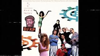 Gonna Make You Sweat VS Everybody VS I Wanna Dance with Somebody DJ KP mashup FULL [upl. by Enivid83]