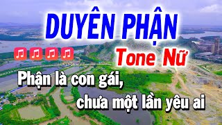 Duyên Phận Karaoke Tone Nữ Nhạc Sống  Tuyết Nhi [upl. by Aunson]