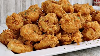 Crispy Fried Shrimp Recipe  Better Than Popeyes  How To Make Fried Shrimp [upl. by Ikin]