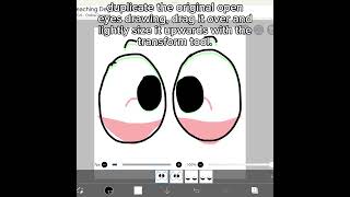 easy eye blinking animation tutorial for ibis paint x  tutorialtutblinkblinkinganimationart [upl. by Esinaej737]