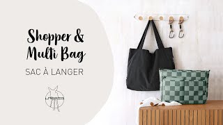 Sac à langer  Combine le Shopper et le Multi Bag pour obtenir un sac à langer pratique   LÄSSIG [upl. by Hsirk]