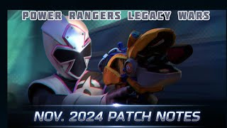 Power Rangers Legacy Wars Nov 2024 Patch Notes aka bye bye assist spammers [upl. by Euqinim]