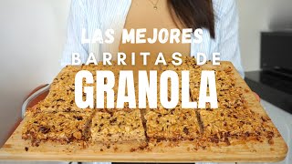 Barras de Granola con 7 ingredientes  Receta Viral  Tienes que probarlo [upl. by Stickney495]