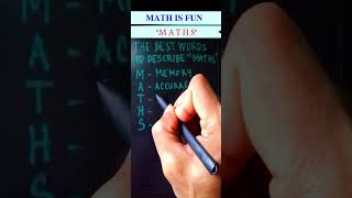 The best words to describe quotMATHSquot  Math is fun maths [upl. by Nnoryt]