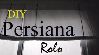 DIY Persiana Rolo Artesanal MUITO Fácil reciclarte [upl. by Lokkin]