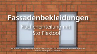 Fassadenbekleidungen – Flächeneinteilung mit dem StoFlextool [upl. by Ettebab]