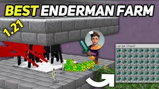 BEST EASY ENDERMAN XP FARM Tutorial in Minecraft Pocket Edition 121 [upl. by Wessling581]