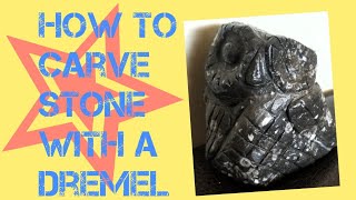 How To Carve A Stone Owl With A Dremel Rotary Tool [upl. by Yarased]