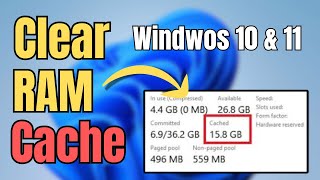 How to Clear RAM Cache in Windows 10 amp 11 2024  Make Computer Faster [upl. by Brill]