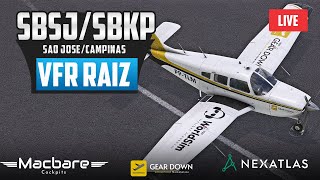 Flight Simulator 2020 VFR Raiz  SBSJSBKP  São José dos CamposCampinas [upl. by Mazlack]