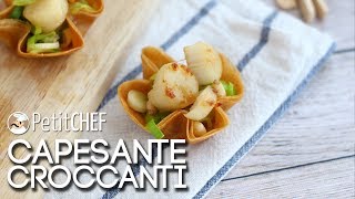 Capesante croccanti  Ricetta facile e sfiziosa Tutorial cucina PetitChefit [upl. by Maharva]