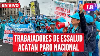 Personal MÉDICO de ESSALUD acata PARO NACIONAL este 20 de noviembre  EnVivoLR [upl. by Olnton]