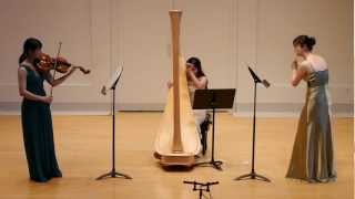 Claude Debussy Sonata for flute viola and harp [upl. by Norrag]