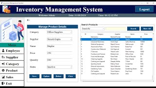 7 How to Manage Products in Your Inventory System  Python Tkinter amp MySQL Tutorial [upl. by Guyer31]