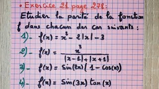 Fonction paire et fonction impaire exercice 31 [upl. by Saxena]